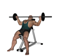 Barbell Press - Incline Wide Grip